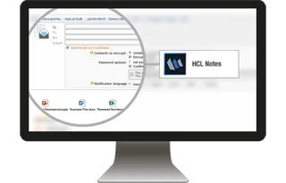 Email encryption in HCL Notes and send large attachments 
