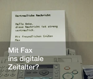 Blog Mit Fax ins digitale Zeitalter?